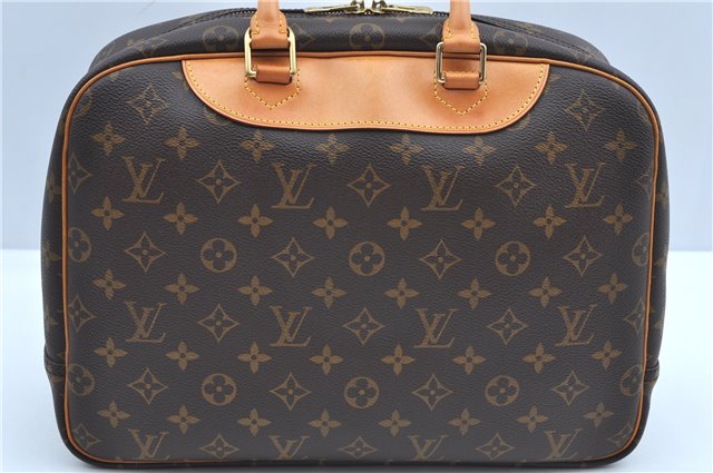 Authentic Louis Vuitton Monogram Deauville Hand Bag M47270 LV J9312