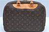 Authentic Louis Vuitton Monogram Deauville Hand Bag M47270 LV J9312