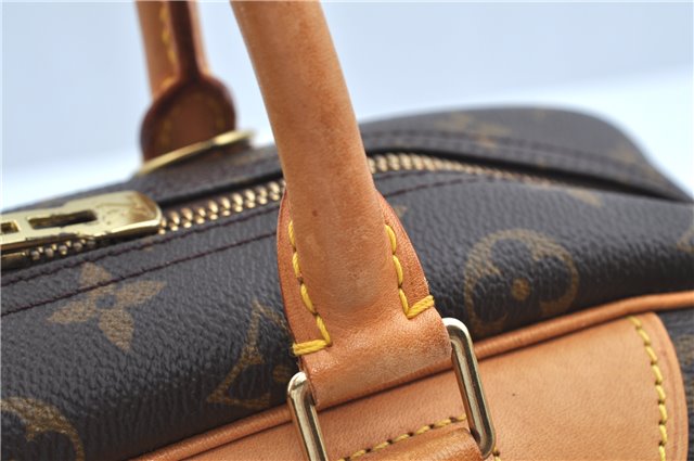 Authentic Louis Vuitton Monogram Deauville Hand Bag M47270 LV J9312
