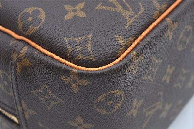 Authentic Louis Vuitton Monogram Deauville Hand Bag M47270 LV J9312