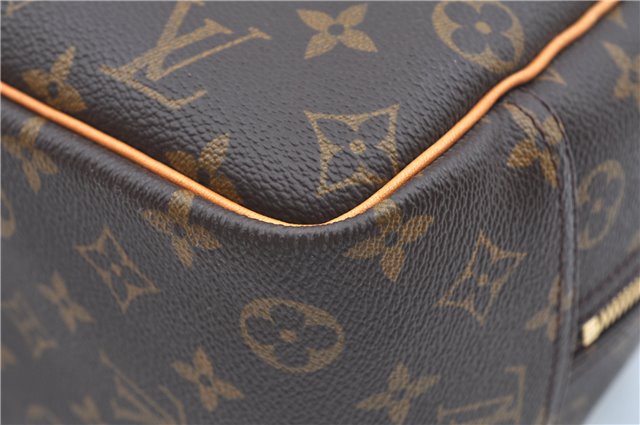 Authentic Louis Vuitton Monogram Deauville Hand Bag M47270 LV J9312
