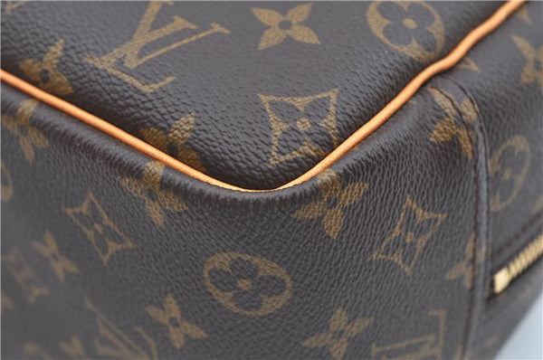 Authentic Louis Vuitton Monogram Deauville Hand Bag M47270 LV J9312
