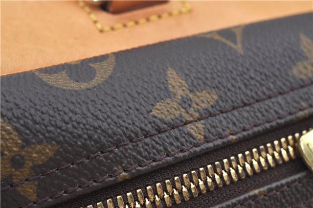 Authentic Louis Vuitton Monogram Deauville Hand Bag M47270 LV J9312