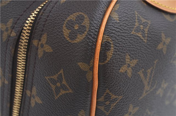 Authentic Louis Vuitton Monogram Deauville Hand Bag M47270 LV J9312