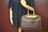 Authentic Louis Vuitton Monogram Deauville Hand Bag M47270 LV J9312