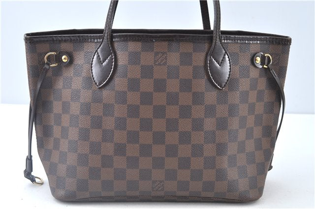 Authentic Louis Vuitton Damier Neverfull PM Shoulder Tote Bag N51109 LV J9324