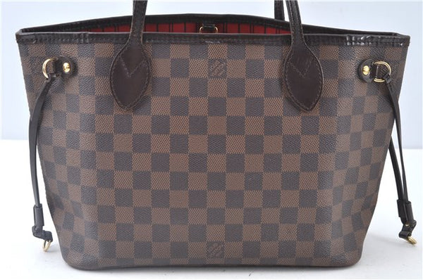 Authentic Louis Vuitton Damier Neverfull PM Shoulder Tote Bag N51109 LV J9324