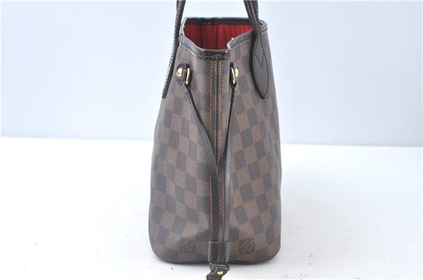 Authentic Louis Vuitton Damier Neverfull PM Shoulder Tote Bag N51109 LV J9324