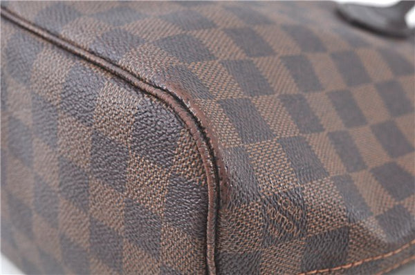 Authentic Louis Vuitton Damier Neverfull PM Shoulder Tote Bag N51109 LV J9324