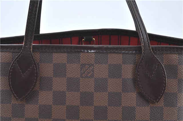 Authentic Louis Vuitton Damier Neverfull PM Shoulder Tote Bag N51109 LV J9324