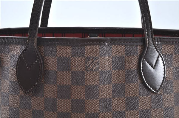 Authentic Louis Vuitton Damier Neverfull PM Shoulder Tote Bag N51109 LV J9324