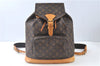 Authentic Louis Vuitton Monogram Montsouris GM Backpack M51135 LV J9327