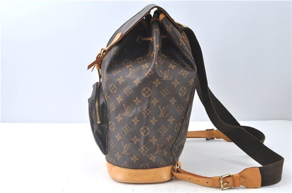 Authentic Louis Vuitton Monogram Montsouris GM Backpack M51135 LV J9327