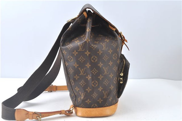 Authentic Louis Vuitton Monogram Montsouris GM Backpack M51135 LV J9327