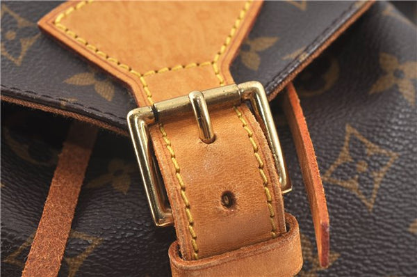 Authentic Louis Vuitton Monogram Montsouris GM Backpack M51135 LV J9327