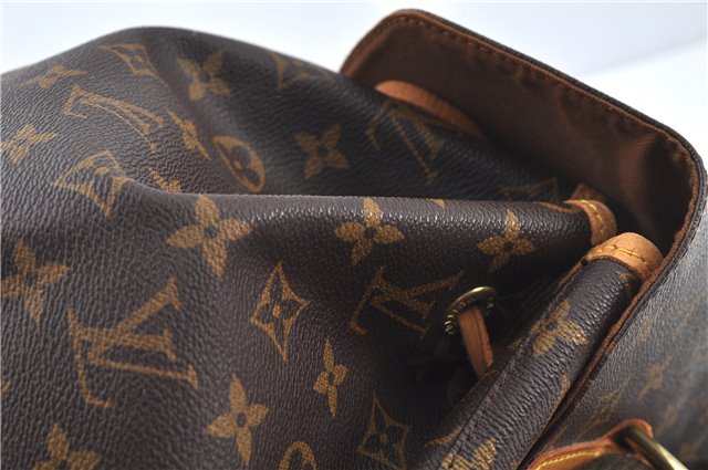 Authentic Louis Vuitton Monogram Montsouris GM Backpack M51135 LV J9327