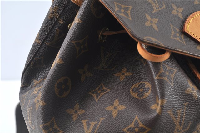 Authentic Louis Vuitton Monogram Montsouris GM Backpack M51135 LV J9327
