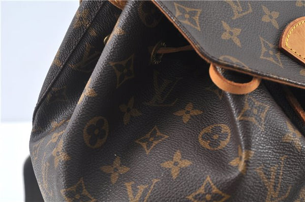Authentic Louis Vuitton Monogram Montsouris GM Backpack M51135 LV J9327