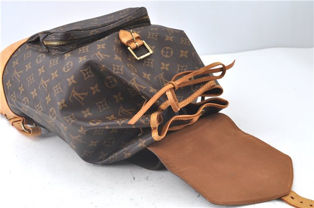 Authentic Louis Vuitton Monogram Montsouris GM Backpack M51135 LV J9327