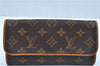 Authentic Louis Vuitton Monogram Pochette Twin PM Shoulder Bag M51854 LV J9339