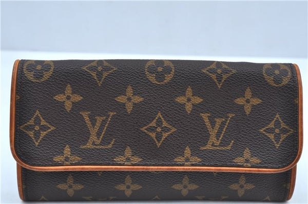 Authentic Louis Vuitton Monogram Pochette Twin PM Shoulder Bag M51854 LV J9339