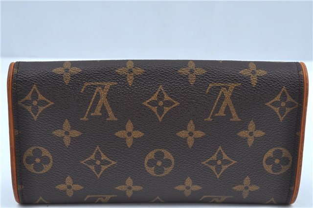 Authentic Louis Vuitton Monogram Pochette Twin PM Shoulder Bag M51854 LV J9339