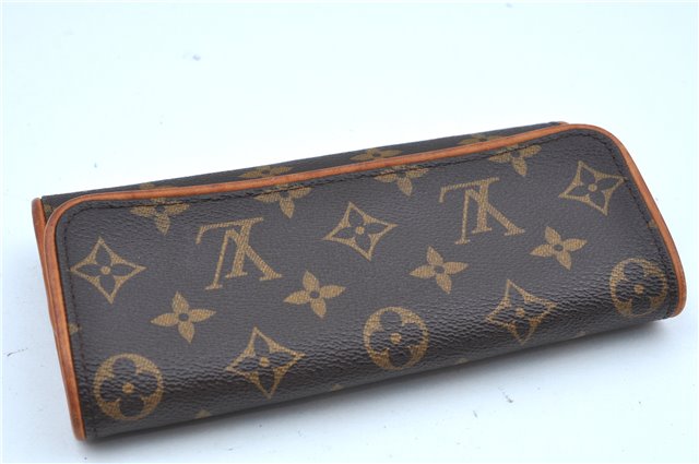 Authentic Louis Vuitton Monogram Pochette Twin PM Shoulder Bag M51854 LV J9339