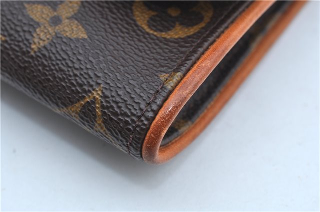 Authentic Louis Vuitton Monogram Pochette Twin PM Shoulder Bag M51854 LV J9339