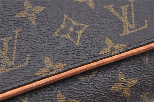 Authentic Louis Vuitton Monogram Pochette Twin PM Shoulder Bag M51854 LV J9339