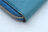 Authentic GUCCI Interlocking G Long Zippy Wallet Purse Leather 449347 Blue J9355