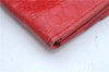 Authentic GUCCI Micro Guccissima Charm Leather Long Wallet 282540 Red J9360