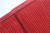 Authentic Louis Vuitton Epi Portefeuille Elise Bifold Wallet Purse Red LV J9362