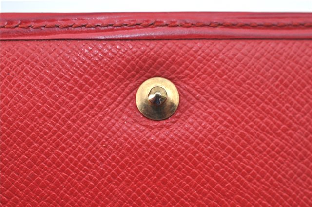 Authentic Louis Vuitton Epi Portefeuille Elise Bifold Wallet Purse Red LV J9362