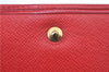 Authentic Louis Vuitton Epi Portefeuille Elise Bifold Wallet Purse Red LV J9362