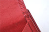 Authentic Louis Vuitton Epi Portefeuille Elise Bifold Wallet Purse Red LV J9362