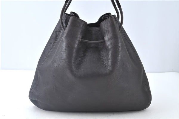 Authentic GUCCI Shoulder Hand Bag Leather 0013746 Brown J9368