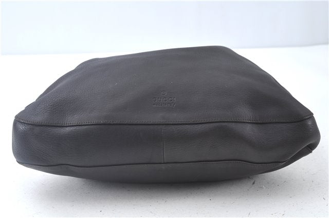 Authentic GUCCI Shoulder Hand Bag Leather 0013746 Brown J9368