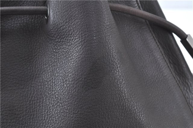 Authentic GUCCI Shoulder Hand Bag Leather 0013746 Brown J9368