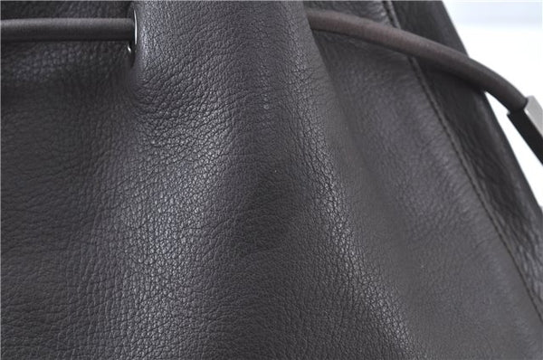 Authentic GUCCI Shoulder Hand Bag Leather 0013746 Brown J9368