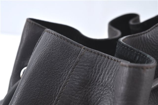 Authentic GUCCI Shoulder Hand Bag Leather 0013746 Brown J9368