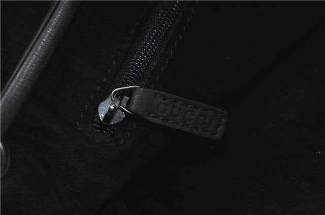 Authentic GUCCI Shoulder Hand Bag Leather 0013746 Brown J9368