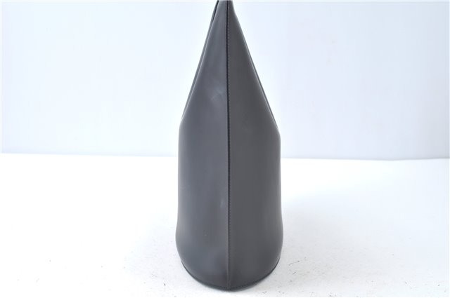 Authentic GUCCI Shoulder Hand Bag Purse Leather Black J9369