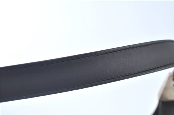 Authentic GUCCI Shoulder Hand Bag Purse Leather Black J9369