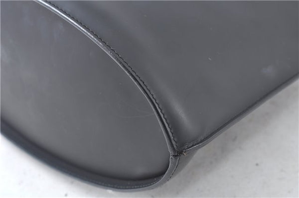 Authentic GUCCI Shoulder Hand Bag Purse Leather Black J9369