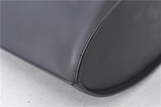 Authentic GUCCI Shoulder Hand Bag Purse Leather Black J9369