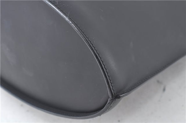 Authentic GUCCI Shoulder Hand Bag Purse Leather Black J9369