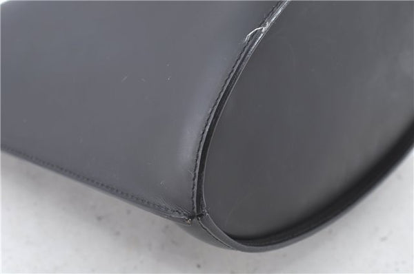 Authentic GUCCI Shoulder Hand Bag Purse Leather Black J9369