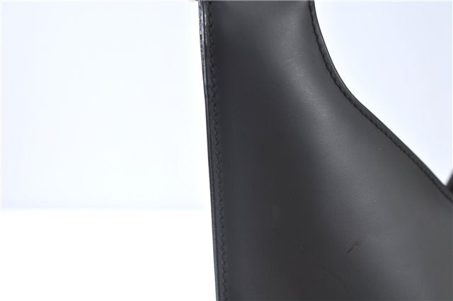 Authentic GUCCI Shoulder Hand Bag Purse Leather Black J9369