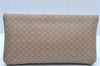 Authentic CELINE Macadam Blason Pattern Clutch Hand Bag PVC Leather Beige J9375