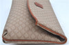 Authentic CELINE Macadam Blason Pattern Clutch Hand Bag PVC Leather Beige J9375